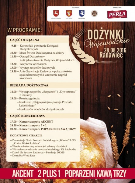 Zapraszamy na Dożynki Wojewódzkie 2016